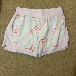 Tek Gear Pink and Red Athletic Shorts